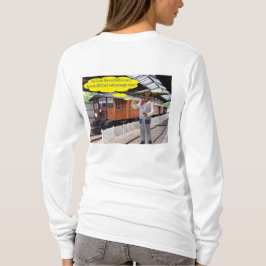 Camiseta tee de manga larga para mujeres. Feliz Día del Pad