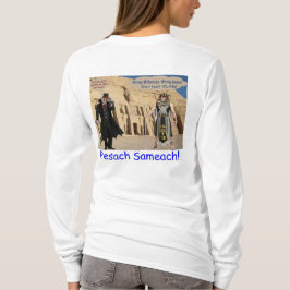 Camiseta tee de manga larga para mujeres. Feliz Pascua.