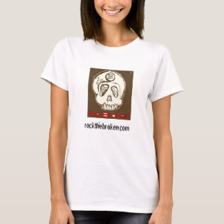 Camiseta tee de manga larga rota de las mujeres