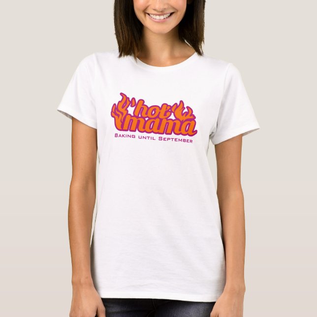 Camiseta Tee de maternidad de baño caliente (Anverso)