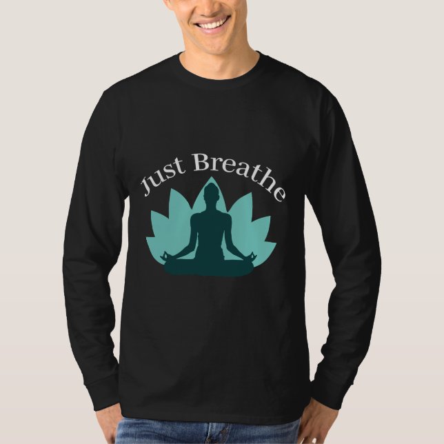 Camiseta Tee De Meditación Para Hombres De Yoga (Anverso)