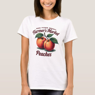 Camiseta Tee de melocotones orgánicos - Elegido a mano y Ju