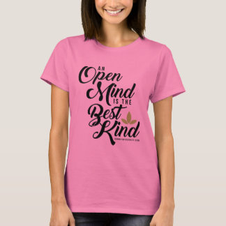 Camiseta Tee de mente abierta de canatopia de tinte femenin