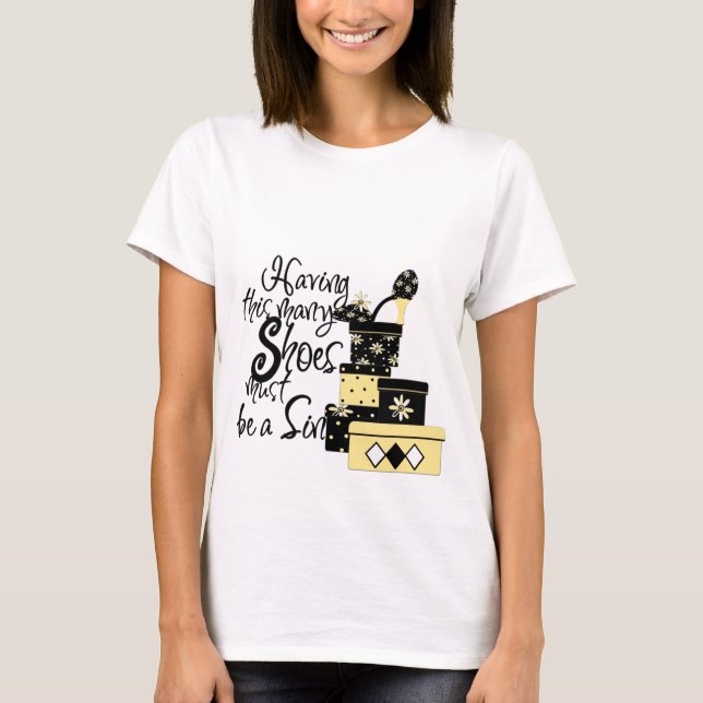 Camiseta Tee de moda amarillo (Anverso)