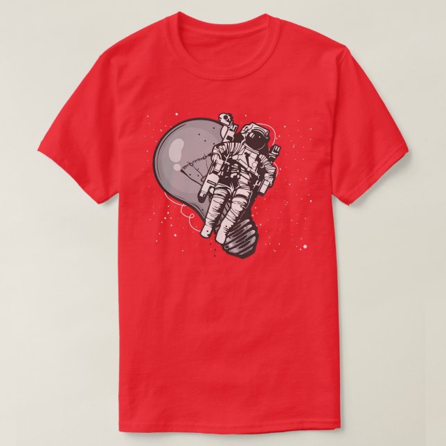 Camiseta Tee De Moda De Astronauta Para Hombres (Diseño del anverso)