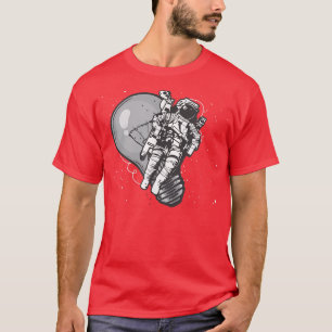 Camiseta Tee De Moda De Astronauta Para Hombres