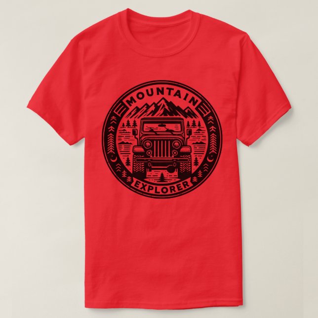 Camiseta Tee de Mountain Explorer (Diseño del anverso)