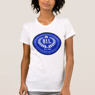 Camiseta Tee de mujer - logotipo azul