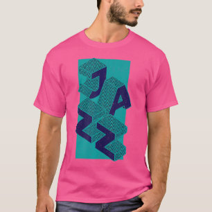 Camiseta Tee De Música De Jazz Mínimo Retro 90S