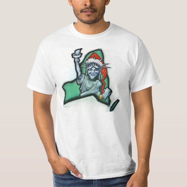 Camiseta Tee de Navidades de Nueva York (Anverso)