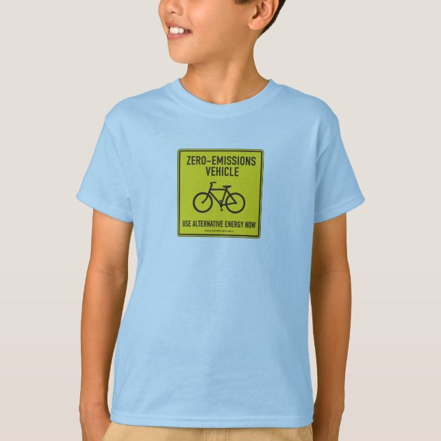 Camiseta Tee de niños con emisiones cero (Anverso)