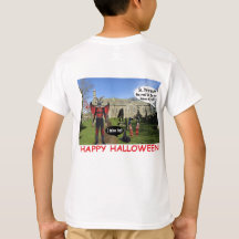 tee de niños. feliz cabra del diablo de halloween