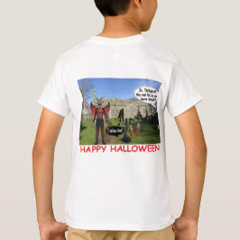 Camiseta tee de niños. feliz cabra del diablo de halloween