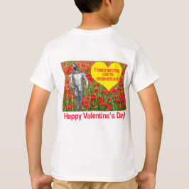 Camiseta tee de niños. Feliz Día de San Valentín. laborator