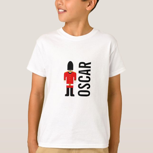 Camiseta Tee de niños personalizables de soldados británico (Anverso)