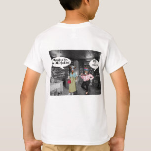 Camiseta tee de niños, vaca feliz de cumpleaños y imbécil
