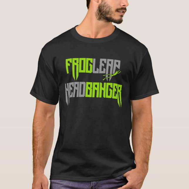 Camiseta Tee de pancartas de rana verde - Delantera (Anverso)