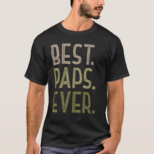 Camiseta Tee De Papas De Nietos Para Hombres Mejor Pap (Anverso)