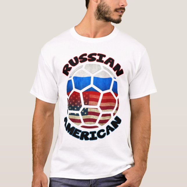 Camiseta Tee de pelota de fútbol americano de Rusia (Anverso)