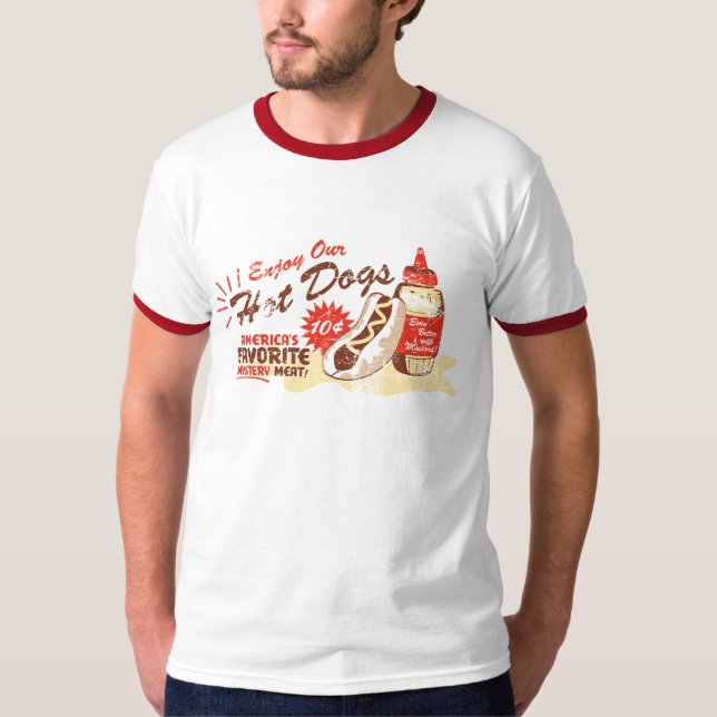 Camiseta Tee de perro caliente (Anverso)