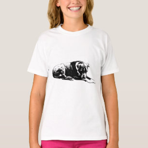 Camiseta Tee de perro de salón de contorno