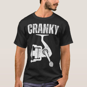 Camiseta Tee De Pesca Gracioso Para Hombres Cranky Pescador