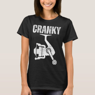 Camiseta Tee De Pesca Gracioso Para Hombres Cranky Pescador