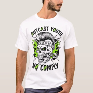 Camiseta Tee de Punk de patinaje en negrita