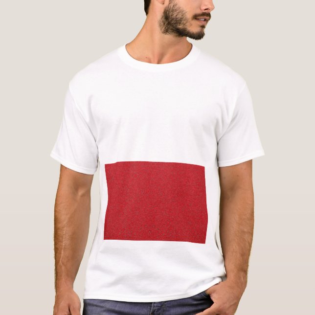 Camiseta Tee de Rectángulo del Ruido Rojo de Tomate - Perso (Anverso)