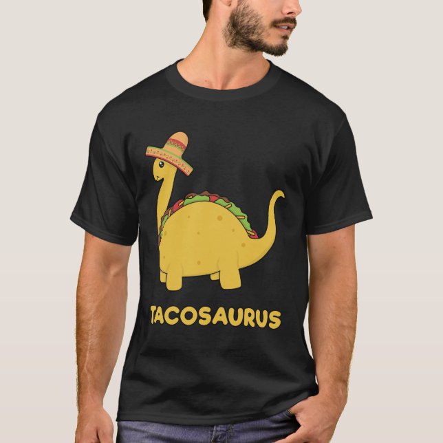 Camiseta Tee de regalo de dinosaurio taco de Guay y Gracios (Anverso)