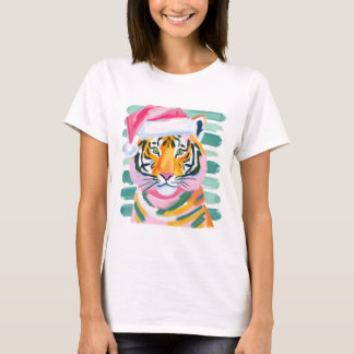 Camiseta Tee de regalo de tigre para Navidades