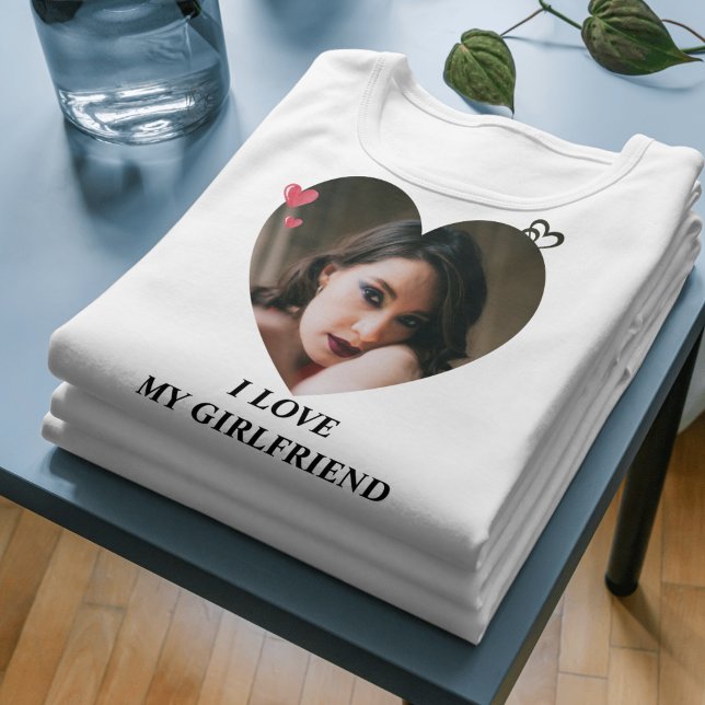 Camiseta Tee de regalo romántico - ME ENCANTA MI CAMPO DE N (Romantic Gift Tee – I LOVE MY GIRLFRIEND Shirt for Couples)