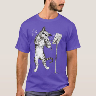 Camiseta Tee de regalo violinista de violín de gato