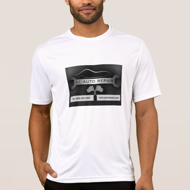 Camiseta Tee de rendimiento de reparación automática de mec (Anverso)