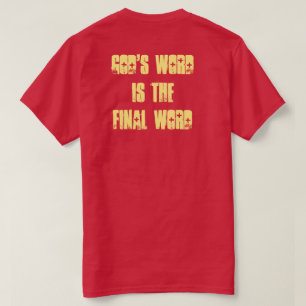 Camiseta Tee de Rótulos bíblicos - La palabra de Dios es la