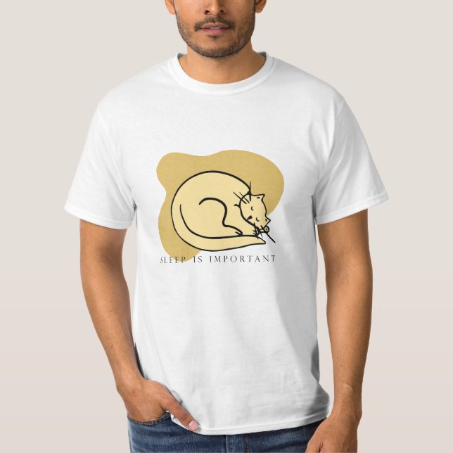 Camiseta Tee de sueño de gato personalizado - Mascota estét (Anverso)