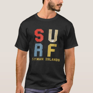 Camiseta Tee de surf vintage Shirt Retro de las Islas Caimá