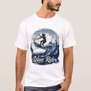 Camiseta Tee de surfista de olas: Subir a la marea con esti