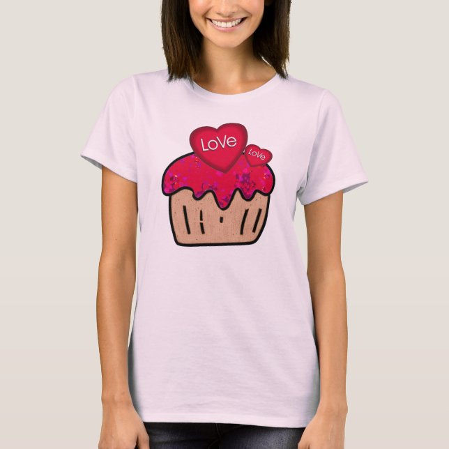 Camiseta Tee de tarta de VALENTINE (Anverso)