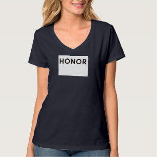 Camiseta Tee de texto de honor - Unisex de vibraciones auda
