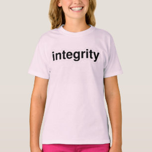 Camiseta Tee de texto de integridad - ¡Vibes honestas y emp