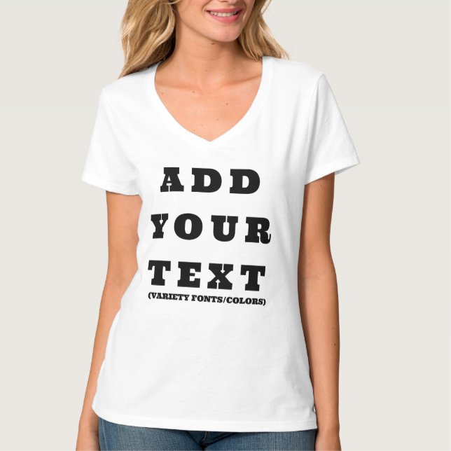 Camiseta Tee de texto personalizado, agregue su texto perso (Anverso)