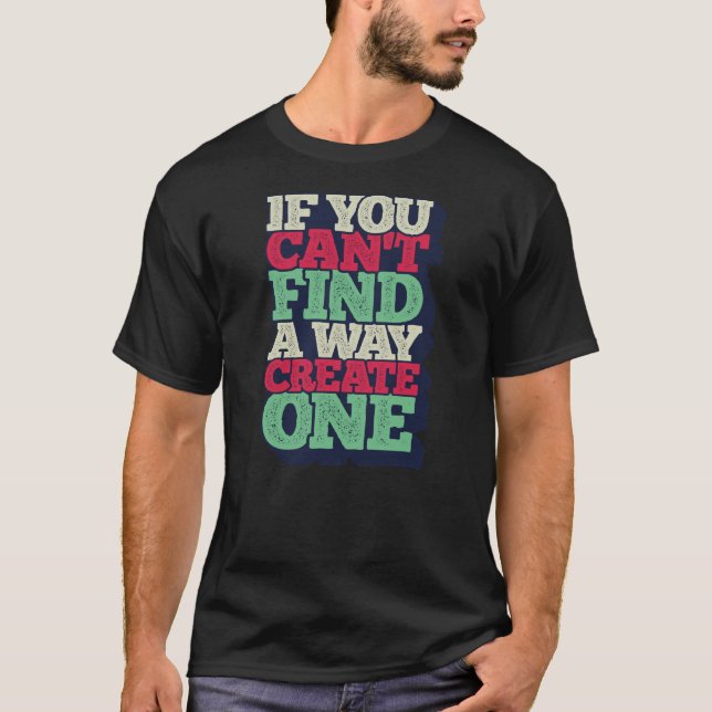 Camiseta "Tee de tipografía de Personalizable - Citas inspi (Anverso)
