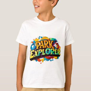 Camiseta Tee de tipografía multicolor del Explorador de Vib