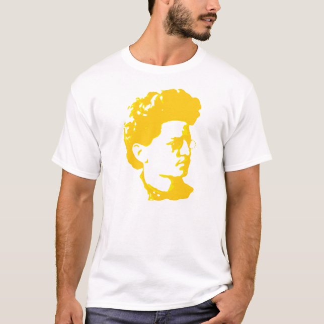 Camiseta Tee de trotsky amarillo (Anverso)