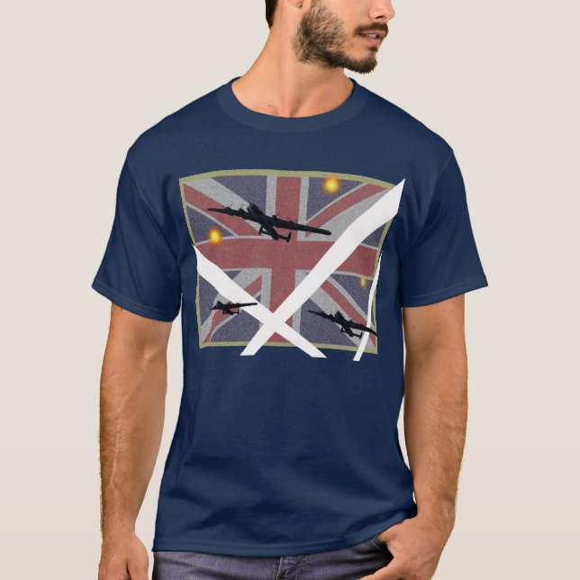 Camiseta Tee de unión Avro Lancaster (Anverso)