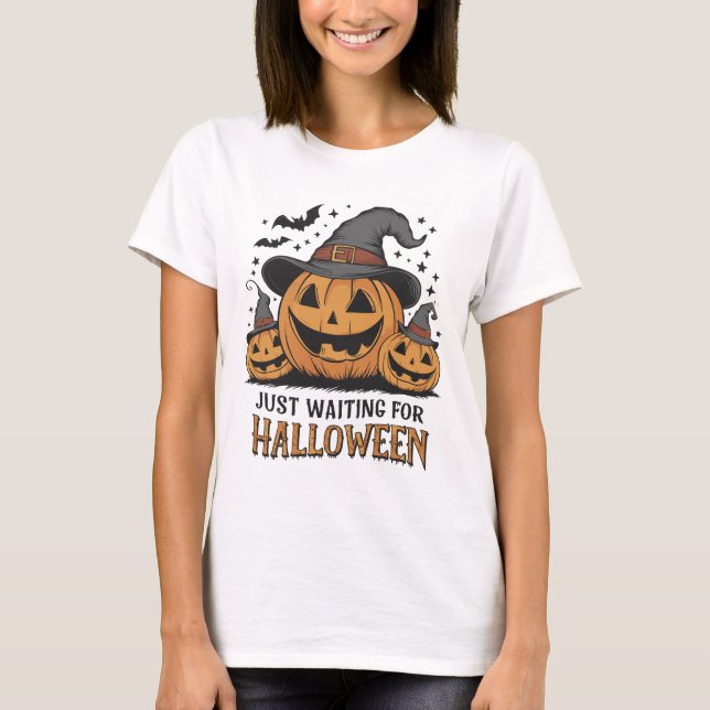 Camiseta Tee de verano de Halloween con calabaza de fantasí (Anverso)