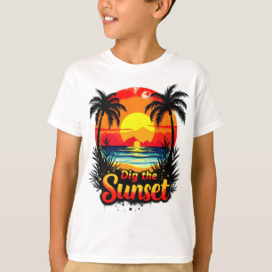 Camiseta Tee de voleibol Dig the Sunset - Perfecto para los