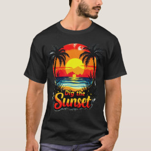 Camiseta Tee de voleibol Dig the Sunset - Perfecto para los