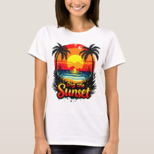 Camiseta Tee de voleibol Dig the Sunset - Perfecto para los